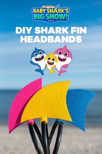 DIY shark headband